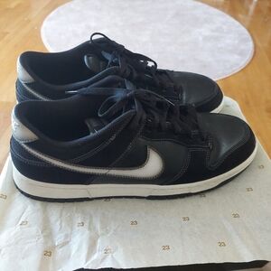 Nike Black and White Sneakers Classic Low-Top Design